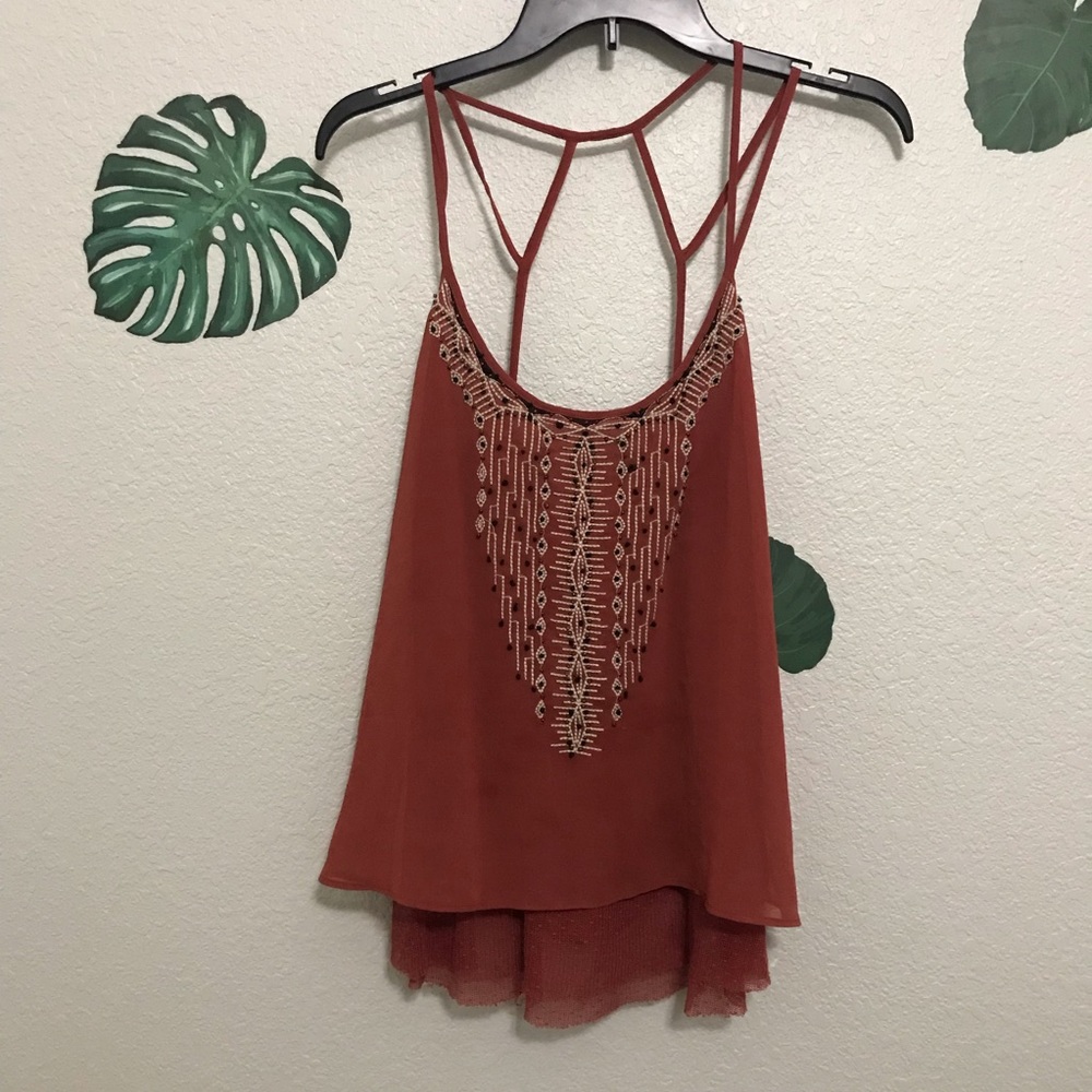 Miss me beaded blouse